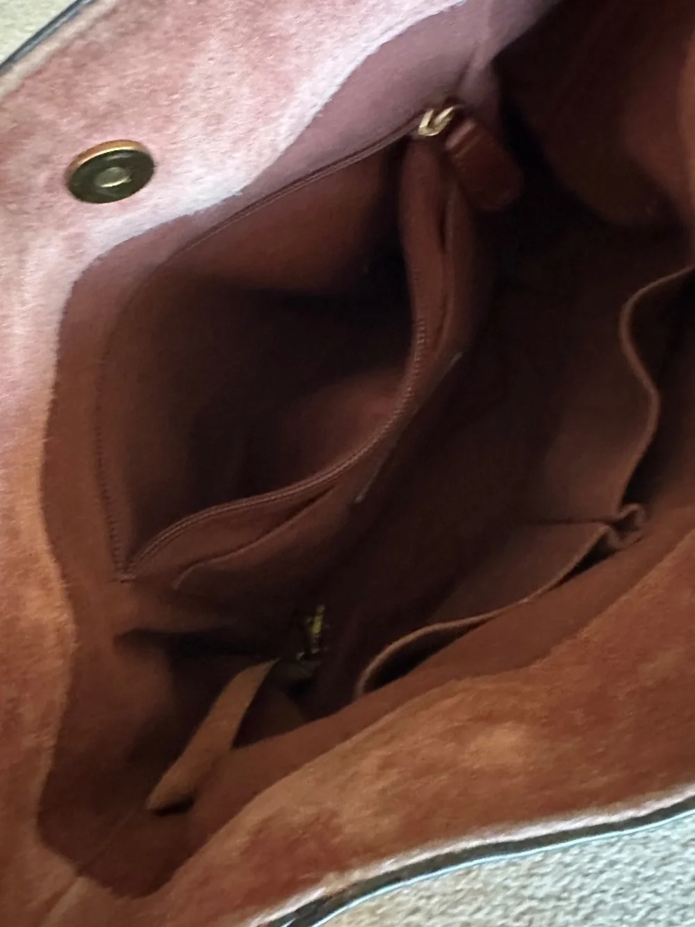 Frye Cognac Brown Leather Bucket Boho Bag